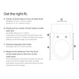 Infographic to find the right size for your Brondell Swash S1400 bidet toilet seat