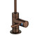Slake faucet with LED indicator light in antique bronze.