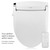 Brondell Swash DR802 bidet toilet seat and remote control from top view