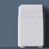 Brondell Horizon air purifier in front a blue background