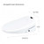 Brondell Swash 1400 elongated bidet toilet seat dimensions are 15.2 inch width, 5.75 inch height, and 20.43 inch length.