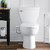 Brondell SimpleSpa bidet attachment with dual nozzle installed in the bathroom