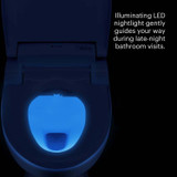 Brondell Swash CL510 bidet toilet seat nightlight view