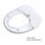 Brondell Swash 1000 S1000 advanced bidet toilet seat is easy to clean and a quick-release seat.