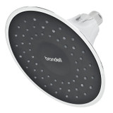 Brondell VivaSpring showerhead in the color obsidian from the side profile