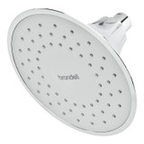 Brondell VivaSpring showerhead in the color slate from the side view