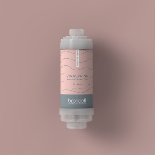 Brondell Vivaspring vitamin c shower filter in rose water scent