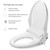 Brondell Swash BL97 bidet toilet seat open lid from a side view