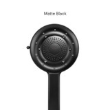 Close up of the Nebia Corre Four-Function Handshower Matte Black with a white background