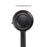 Close up of the Nebia Corre Four-Function Handshower Oil Rubbed Bronze  with a white background
